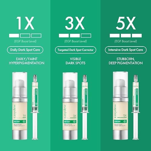 Easydew DW-EGF Melatoning Ampoule 5X - Hydrating Dark Spot Serum with Niacinamide & Glutathione for Uneven Skin - Fast Absorbing Day & Night Ampoule Korean Skin Care (Pump 0.27 fl oz, EGF 5X) thumbnail 8