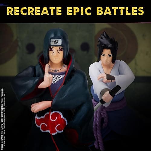 P.M.I. Naruto Shippuden Collectible Mini Figures 6 Pack Deluxe Box | Anime Action Toy Set Featuring Team 7 Ninjas, Akatsuki, Legendary Sannin & Rare Shinobi (Assortment D) thumbnail 4