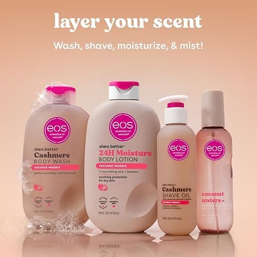 eos Cashmere Shave Oil – Coconut Waters, Moisturizing Shave Oil, 6 oz thumbnail 8