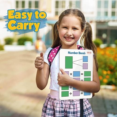 Dry Erase Multiplication Chart Whiteboard, 9" x 12" Multiplication Table Double-Sided Times Table, Math Manipulatives White Board for Kids Students, Classroom and Home, Small White Board Dry Erase thumbnail 7