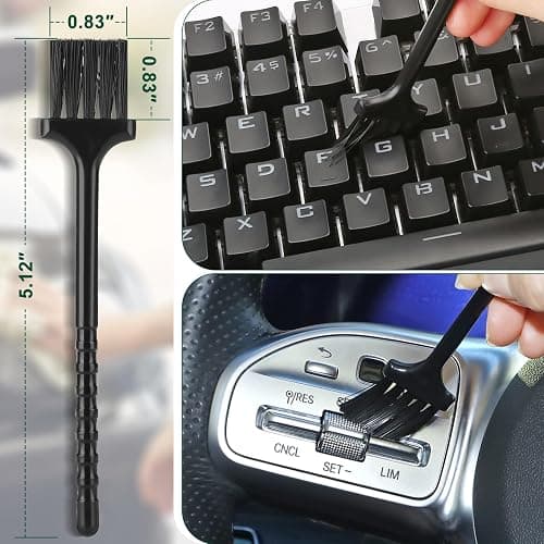 Fitosy Car Interior Duster Detail Brush Cleaning Gel Kit, Soft Dash Vent Dusting Slime Putty Detailing Brushes Accessories Essentials Supplies Tools for Auto,Truck,SUV,RV thumbnail 8