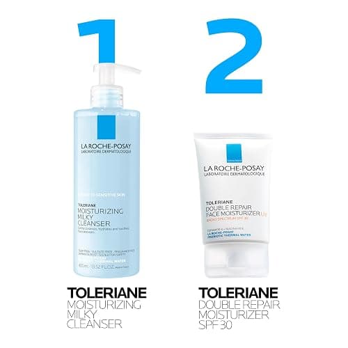 La Roche-Posay Toleriane Moisturizing Milky Cleanser, Gentle Face Cleanser with Glycerin for Dry, Sensitive & Allergy-Prone Skin, Face Wash for Hydration, Makeup Remover Cleanser, 13.5fl oz thumbnail 8