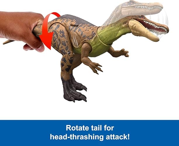 Mattel Jurassic World Chaos Theory Gigantic Trackers Suchomimus Dinosaur Action Figure, Large Species Toy with Thrash Attack & Chomp, Digital Play thumbnail 5