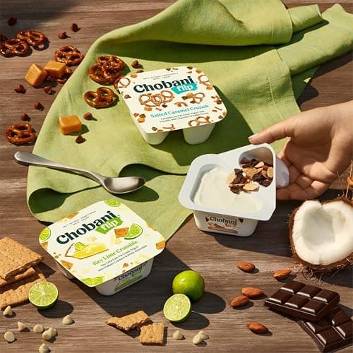 Chobani, Flip, Low-Fat Greek Yogurt Cookies & Cream, 4.5oz thumbnail 4
