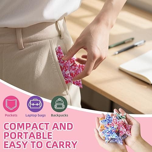 10-Piece Picky Pad, Skin Picking Fidget Toys with DIY Bracelet Picking Pad (Includes Divided Container) – Sensory Fidget Pads for Relieving Anxiety & Dermatillomania, Suitable for Kids & Adults thumbnail 3