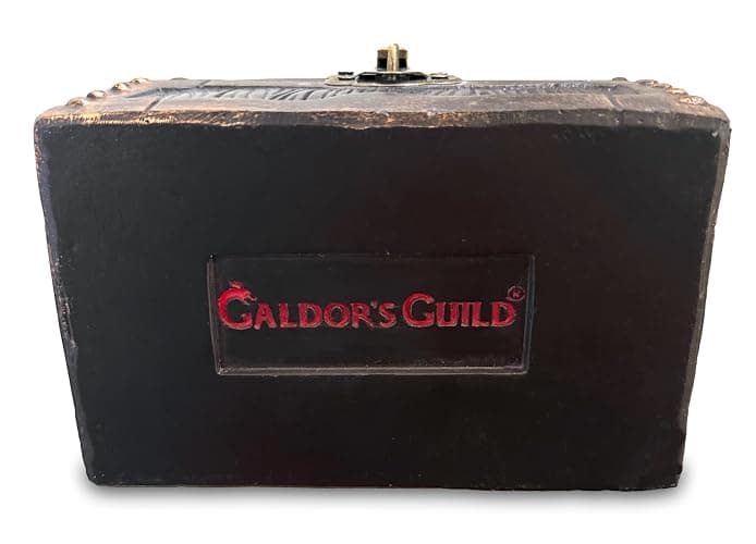 Galdor's Guild Mimic Dice Chest Storage Box | Free Lock & Key | Compatible with Dungeons & Dragons Players, Dungeon Master/DM RPG Gaming | Holder Vault Case | Holds 4 Polyhedral Sets (Regular) thumbnail 7