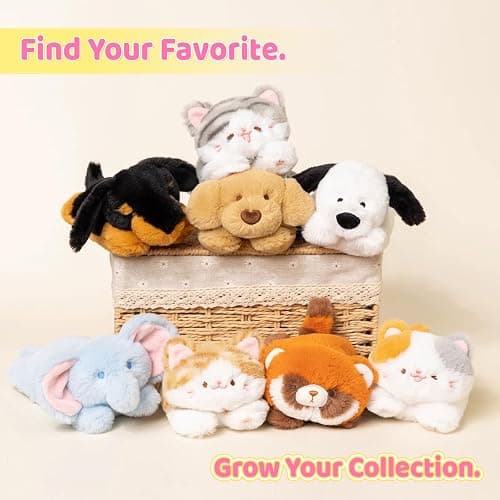 PEACH CAT Striped Cat Stuffed Animal Cute Kitten Plushies Small Plush Toys Gifts for Kids Brown thumbnail 8