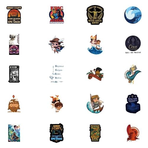 63pcs Epic The Musical Pack, Aesthetic Vinyl Waterproof Sticker Decals for Water Bottle,Laptop,Phone,Skateboard,Scrapbooking,Bumper for Kids Teens Adults for Party Supply Decor Favor… thumbnail 6