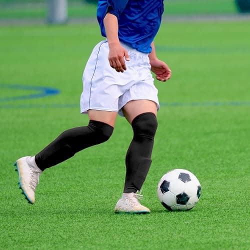 SUNYIWJIE 2 Pair High Football Baseball Socks Multiple Sizes Over the Knee Baseball Socks Extra Long Soccer Sock for Boys Men thumbnail 7