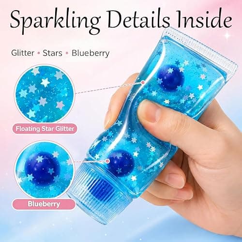 Toothpaste Squishy Toys, Slow Rising Stress Relief Gifts for Adults, Blue | Cute Soft Toothpaste Squeeze Toys Help Calm Anxiety, Improve Focus. Easy to Clean, Portable. Ideal for Office Home Travel thumbnail 3