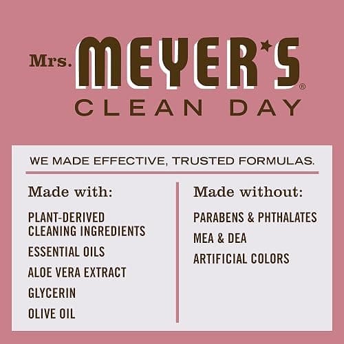 MRS. MEYER'S CLEAN DAY Liquid Hand Soap, Cruelty Free and Biodegradable Formula, Rosemary Scent, 12.5 oz- Pack of 3 - Rosemary - 12.5 Fl Oz (Pack of 3) thumbnail 4