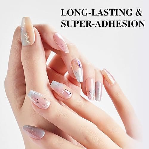 UV Nail Glue, Extra Strong Nail Glue for Press On Nails, Gel Tips, Acrylic Tips - 15 ML 5 In 1 UV Glue (Need Nail Lamp) thumbnail 7
