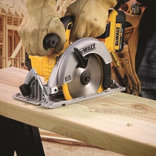 DEWALT 20V MAX Circular Saw, Cordless Sidewinder Style Portable, 6-1/2-Inch Blade, 5150 RPM, 0-50 Degree Bevel Capability, Battery Not Included (DCS391B) thumbnail 6