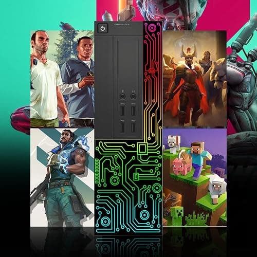 Dell Gaming OptiPlex Desktop RGB Computer PC, Intel Core i7, GeForce GT 1030 2GB GDDR5, 16GB RAM, 512GB SSD, 24 Inch HDMI Monitor, Keyboard Mouse and Headset, WiFi, Windows 10 Pro (Renewed) thumbnail 5