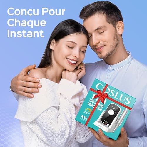 COSLUS E51 Ponceuse Pour Ongles Professionnelle: 40000 RPM Ensemble de Lime a Ongle Electrique 6 en 1 Pour Ongles en Gel et Ongles en Acrylique, Idéal Pour le Salon et La Maison Portable et Silencieux thumbnail 9