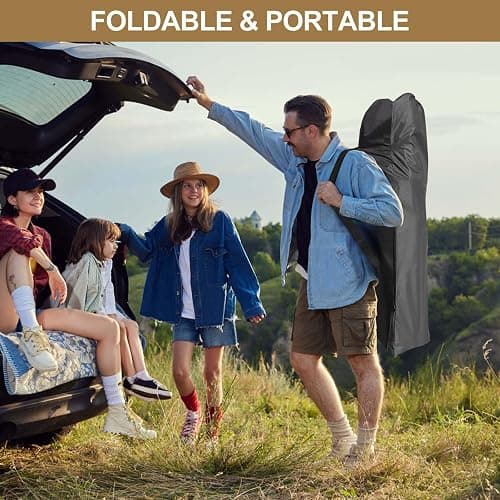 DoCred Oversized XXL Folding Camping Cot with Mattress, 2 Pack 32" Wide Cot | Heavy Duty Sleeping Cot Bed for Adults Portable Outdoor Bed with Carry Bag, Travel Camp Cots thumbnail 7
