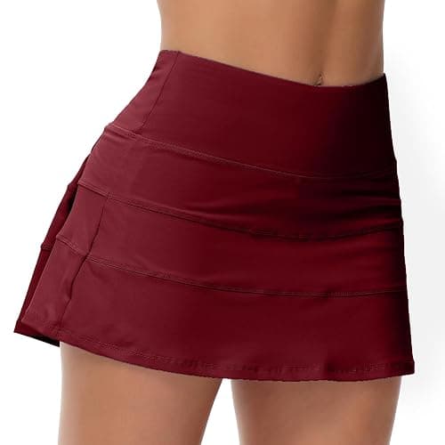 MCEDAR Pleated Tennis Skirt for Women with Pockets Women's High Waisted Athletic Golf Skorts Skirts Running Workout Shorts thumbnail 5