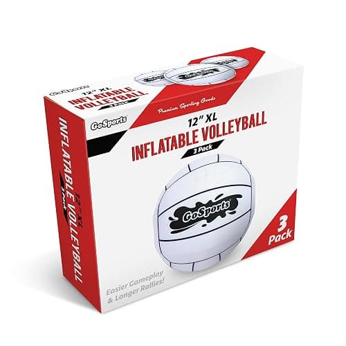 GoSports 12 Inch XL Inflatable Volleyball, 3 Pack - Easier Rallies on an Epic Scale for All Skill Levels thumbnail 4