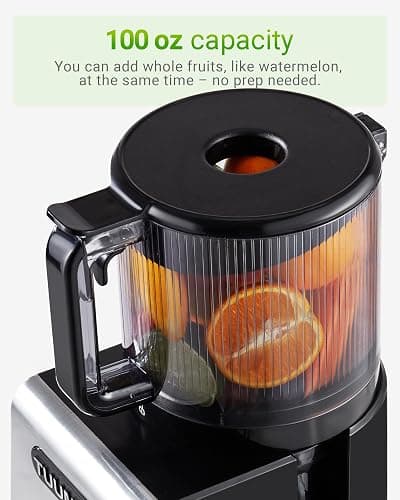 Cold Press Juicer Machines – 6.5'' Large Feed Chute for Whole Fruits & Vegetables, High Juice Yield, Easy To Clean thumbnail 4