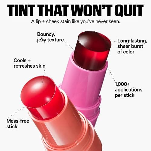 Milk Makeup Cooling Water Jelly Tint – Sheer Lip + Cheek Stain with Vegan Collagen, Seawater + Aloe – Hydrating, Long-Lasting, Buildable Lip Tint + Blush thumbnail 2