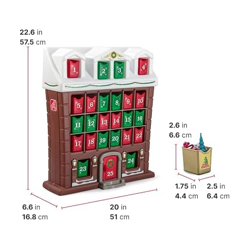 Step2 My First Advent Calendar, Kids Interactive Christmas Toy, Includes 25 Toy Refillable Bins, Hide Surprises for Holiday Excitement, Made of Durable Plastic, for Toddlers 1.5+ Years Old thumbnail 2