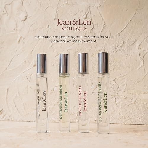 Jean & Len Scent Experience Peony & Lychee, Eau de Toilette with peony & lychee fragrance, practical mini perfume, ideal for on the go, minimalistic glass bottle, 0.34 Fl. Oz. thumbnail 7