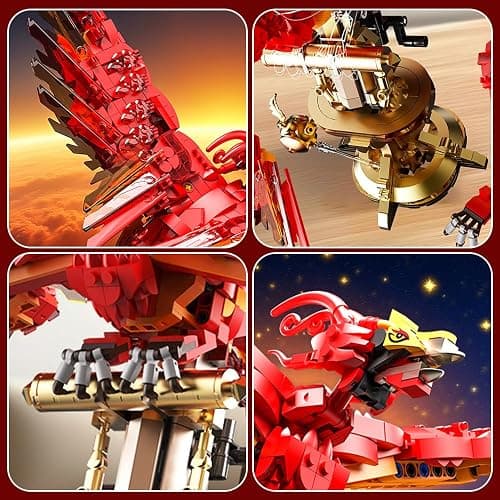 APAWR 938 Pieces Phoenix Building Set, Magic Potter Phoenix Collection Model for Adults,Ideas HP Building Toy thumbnail 8