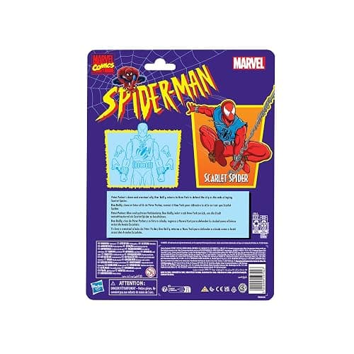 Marvel Legends Series Scarlet Spider, Spider-Man Comics Collectible 6-Inch Action Figure thumbnail 9