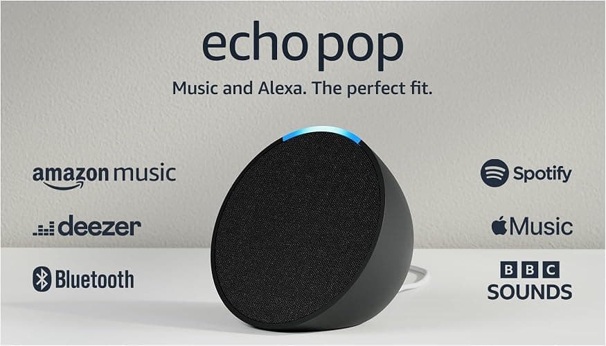 Echo Pop (Newest gen) | Full sound compact Wi-Fi and Bluetooth smart speaker with Alexa | Charcoal thumbnail 8