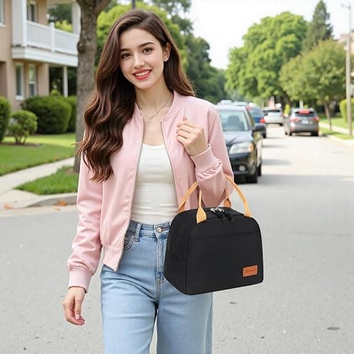 Bluboon Lunch Box for Women Men Cute Lunch Bag Reusable Insulated Lunch Bags Large Capacity Lunchbox Cooler for Work Picnic or Travel thumbnail 2
