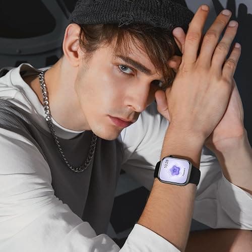 Sport Silicone Band Compatible with Apple Watch Bands 40mm 38mm 41mm 44mm 45mm 42mm 49mm Women Men,Soft Wristband Waterproof Replacement Sport Strap for iWatch Bands Series 9 8 7 6 5 4 3 2 1 SE Ultra thumbnail 7
