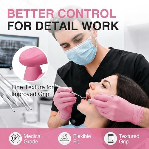Schneider Medical Nitrile Exam Gloves, 4-mil Medical Gloves Disposable Latex Free, Powder Free, Food Safe Glove thumbnail 5