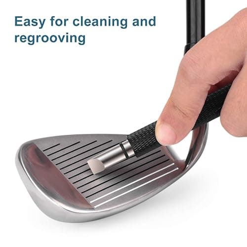 Bulex Golf Club Groove Sharpener, Re-Grooving Tool and Cleaner for Wedges & Irons - Generate Optimal Backspin - Suitable for U & V-Grooves thumbnail 3