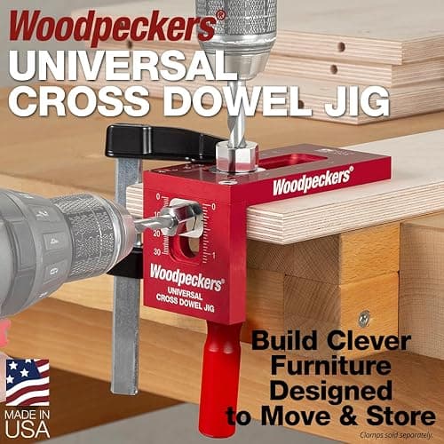 Woodpeckers Universal Cross Dowel Jig Deluxe Kit thumbnail 2