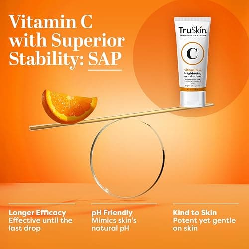 TruSkin Vitamin C Face Cream - Brightening Daily Moisturizer, 2 fl oz | Vitamins C & E, B5, Jojoba Oil & Green Tea to hydrate, nourish and support smooth, radiant-looking skin thumbnail 4