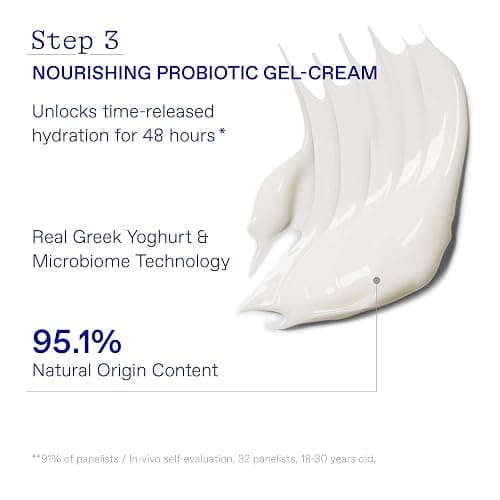 KORRES Greek Yoghurt Hydration Boost Trio Set, 3-Step Skin Care Kit with Foaming Cream Cleanser, Eye Gel & Probiotic Gel Cream, Pre & Probiotics for Balanced Hydration, Clean Beauty, 3 Piece Set thumbnail 5