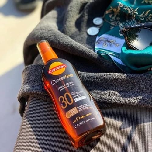 Carroten OmegaCare Tanning Oil SPF 30, 150 ml - Tan Accelerator with Sun Protection - Sun Tan Spray with Omega Fatty Acids - Spray Sunscreen with Carrot and Coconut Oils thumbnail 4