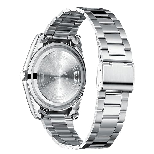 LN LENQIN Mens Watches Stainless Steel Watches Men Analog Quartz Watch 30M Waterproof Mens Wristwatches Business Designer Watch thumbnail 2