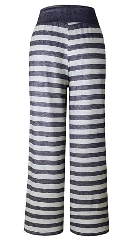 AMiERY Women's Comfy Casual Pajama Pants Floral Print Drawstring Palazzo Lounge Pants Wide Leg thumbnail 5