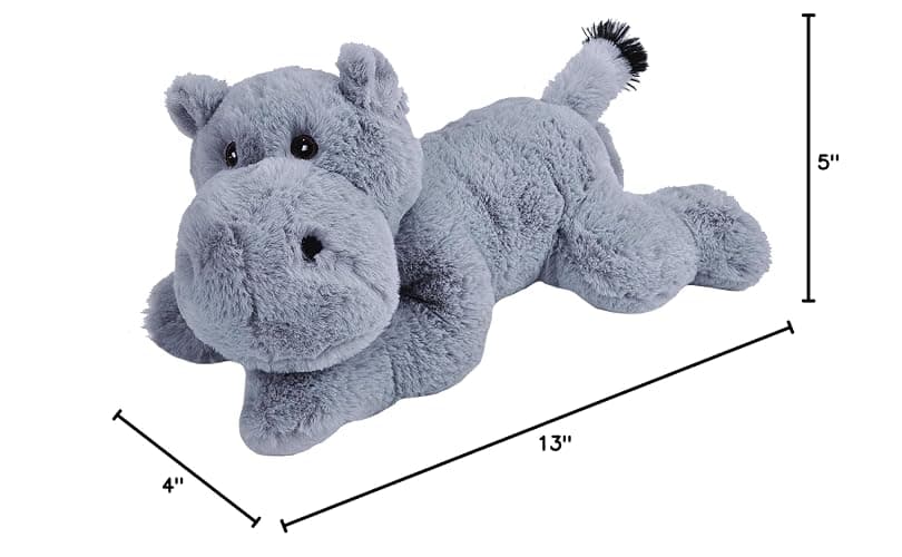 Wild Republic EcoKins Hippo Stuffed Animal 12 inch, Eco Friendly Gifts for Kids, Plush Toy, Handcrafted Using 16 Recycled Plastic Water Bottles thumbnail 2