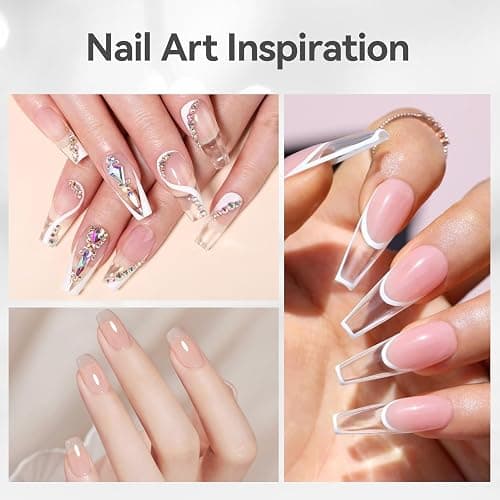 Born Pretty Builder Gel 8-in-1, 2PCS 15ML Clear Builder Nail Gel Set, Transparent Extension Rhinestone Glue for LED Lamp Cured for Nail Thickening thumbnail 9