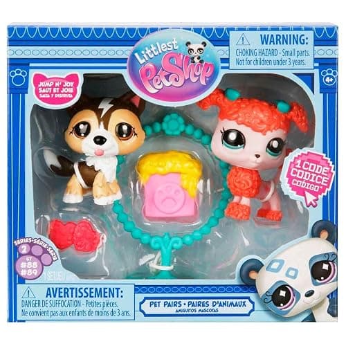 Littlest Pet Shop Mins Figures Set of 2 S2-88&89 Shetland Shepherd With Poodle Dog thumbnail 6