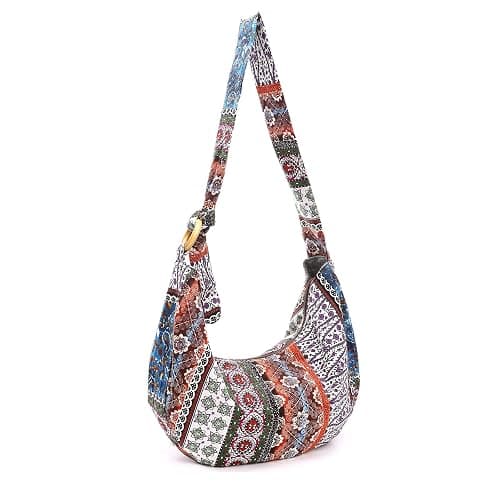 PORRASSO Crossbody Bag Hippie Shoulder Bag Women Sling Bag Handmade Messenger - Image 1
