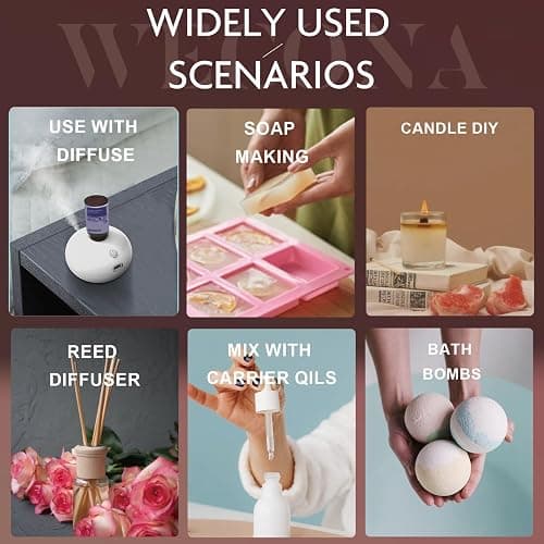 Men's Essential Oils Set for Diffusers for Home - 6x10ML Fragrance Oil with Leather, Sandalwood, Coffee, Cedarwood, Cinnamon & Amber Accord | Aromatherapy Oils for Candle Making, Soap & Gifts thumbnail 5