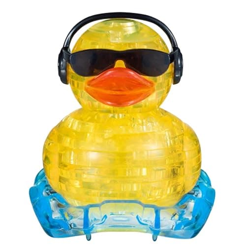 BePuzzled Yellow Rock'n Duck Standard Original 3D Crystal Puzzle, Perfect for Puzzlers Ages 12 and Up, Challenging to Complete and Beautiful to Display, Collect Them All thumbnail 4