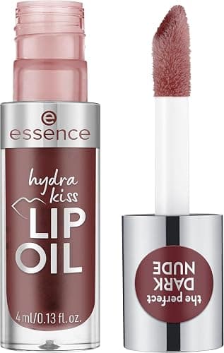 essence | Hydra Kiss Lip Oil |Intense Hydration & Glossy Finish | Infused with Hyaluronic Acid, Vitamin E & Jojoba Oil | Vegan & Cruelty Free (08 | Mocha Glow) - Image 1