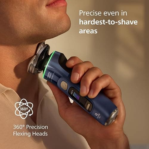 Philips Norelco Shaver i9000 Prestige Ultra, Wet & Dry Electric Shaver, Adriatic, SenseIQ Pro Technology, Triple Lift & Cut System, 360 Rotating NanoTech Precision Blades, Precision Trimmer, XP9401/92 thumbnail 5