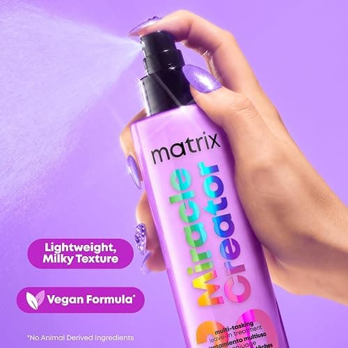 Matrix Miracle Creator Leave-In Conditioner Spray| Moisturizing, Detangling, Frizz Control Treatment| Heat Protectant| Natural, Curly, Damaged Hair| Sulfate Free - 6.8 Fl Oz (Pack of 1) thumbnail 8