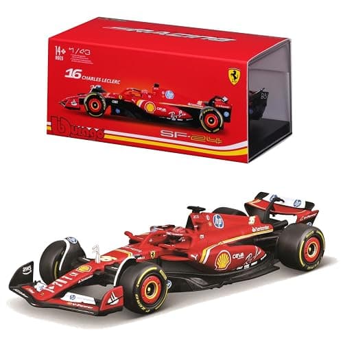 Bburago 1:43 SFR Ferrari SF-24 w/helmet (2024), Leclerc #16 - Image 1