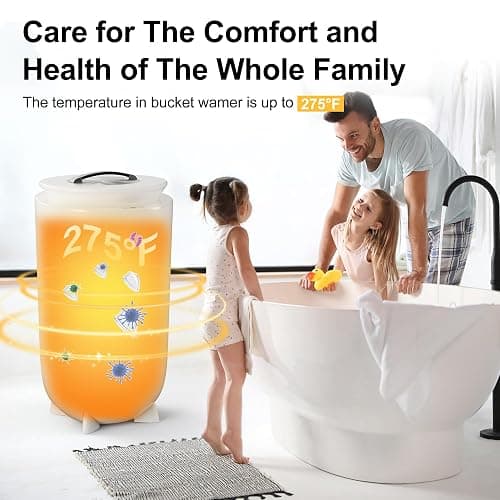 Landeagle Towel Warmers, Hot Towel Warmers for Bathroom with Aroma Tray, 35L Luxury Towel Warmer Bucket with Auto Shut Off, Built-in Timer for 15-60 Minutes, Fit for Towels, Bathrobes, Blankets(35L) thumbnail 4